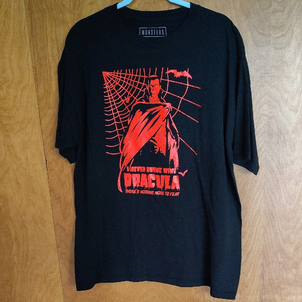🦇 Dracula Bela Lugosi "I Never Drink Wine" Marvel Monsters T-shirt XL